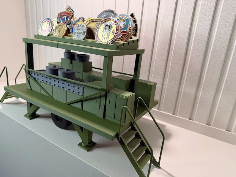 MKT Field Kitchen Coin Holder | Military Challenge Coin Display Rack (3D Printed)
